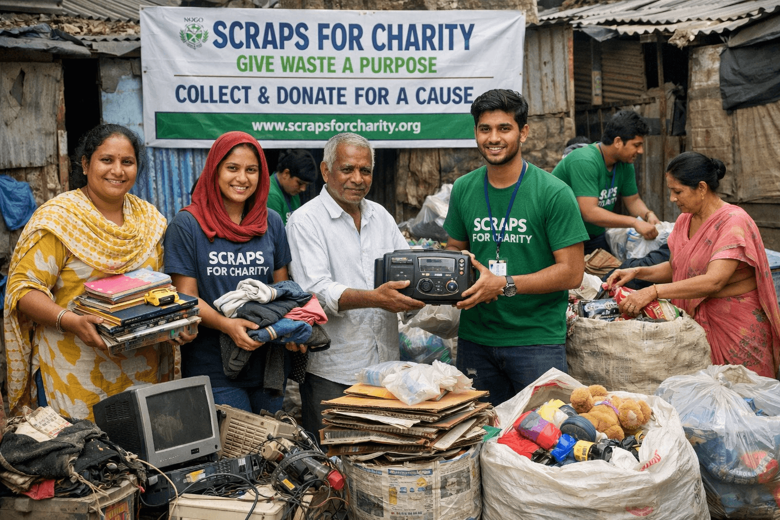 Scrap donation process